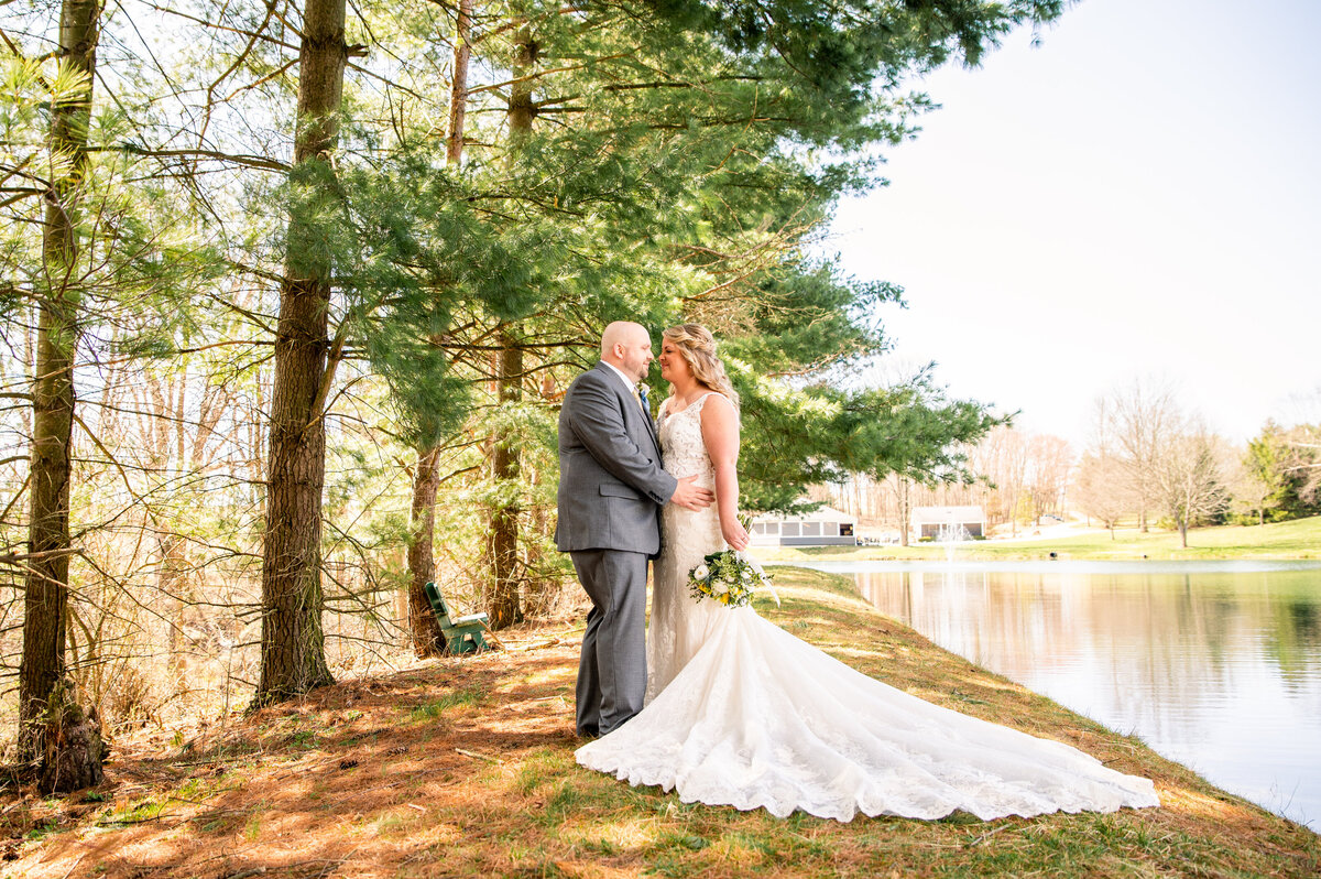 Spring wedding at the Stables at Arrowhead Lake n Millersburg, Ohio