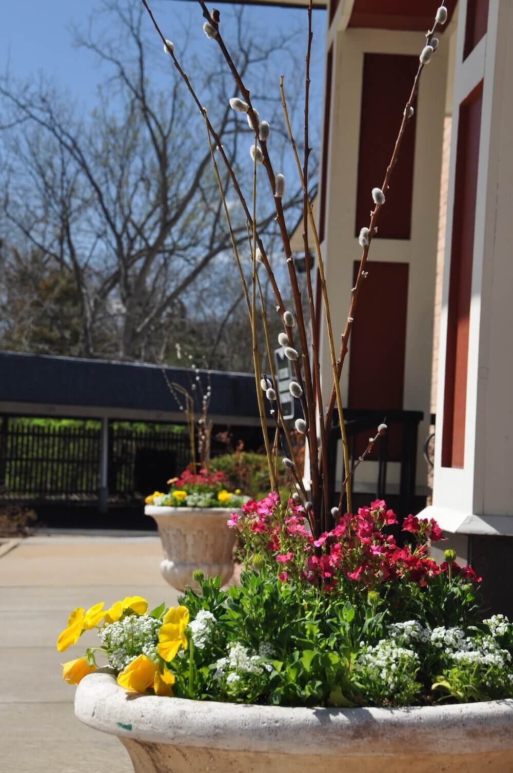 Commercial landscape company project in Kansas City: seasonal flowers showcase