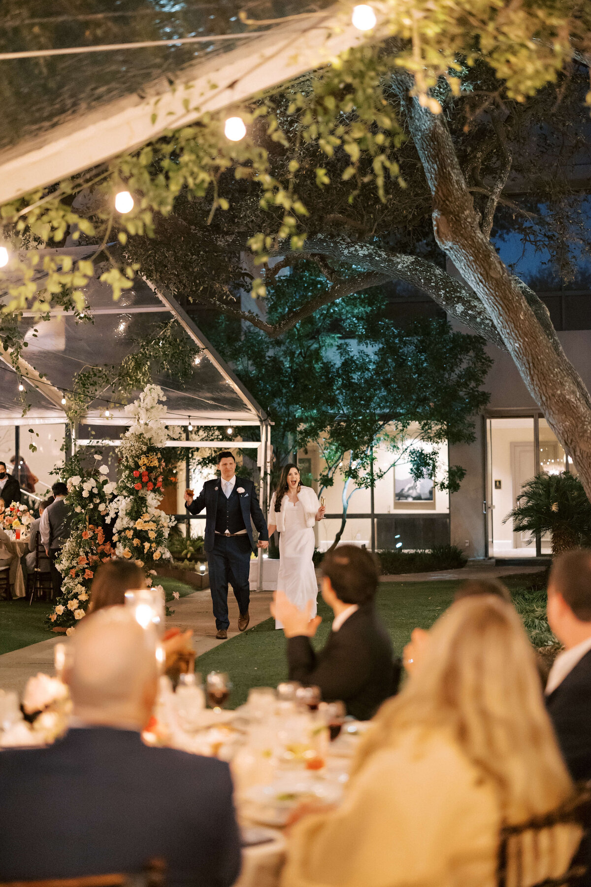 Colorful tented wedding at at The Four Seasons Hotel Austin