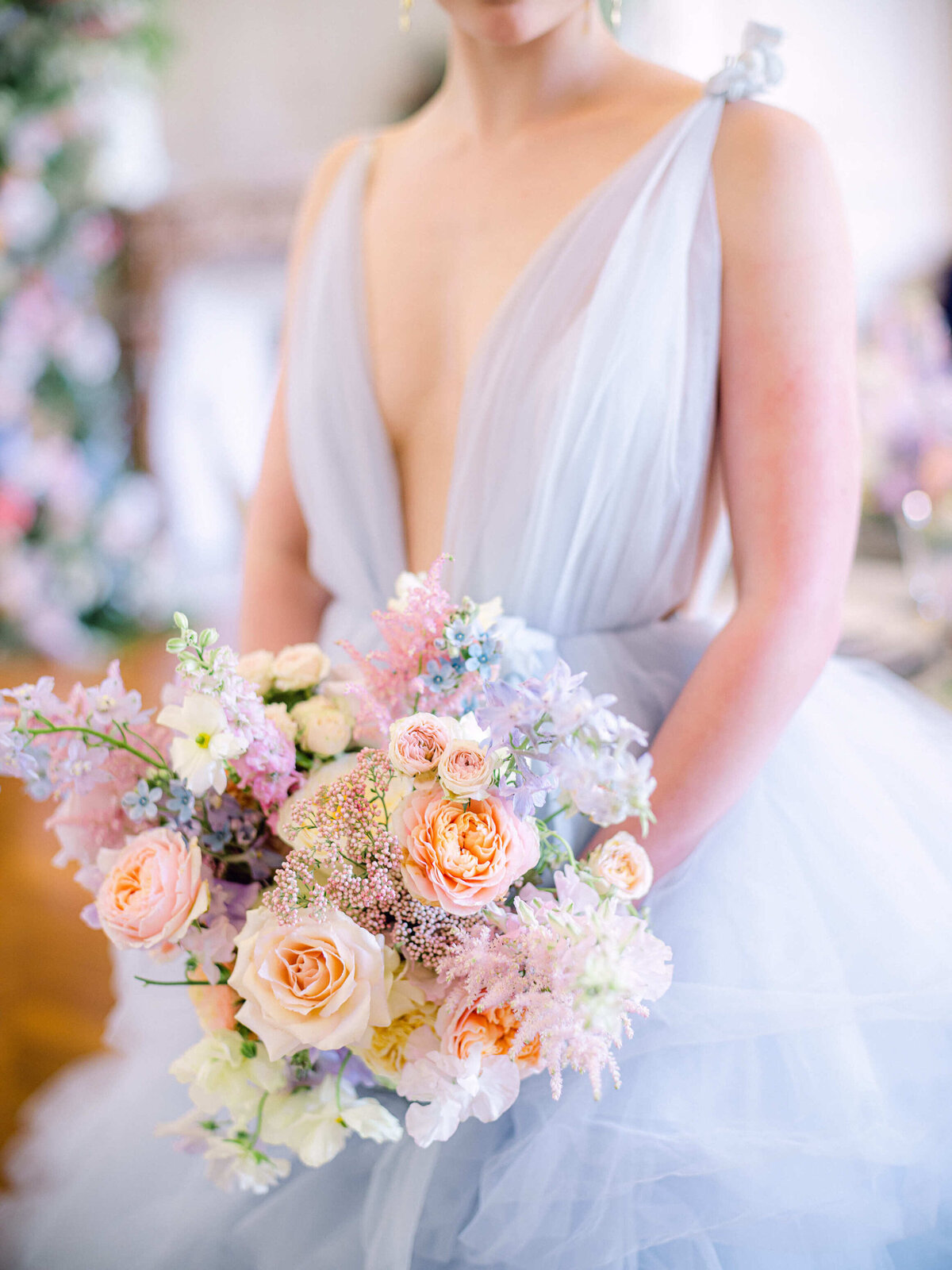 bridal bouquet seasonal flowers