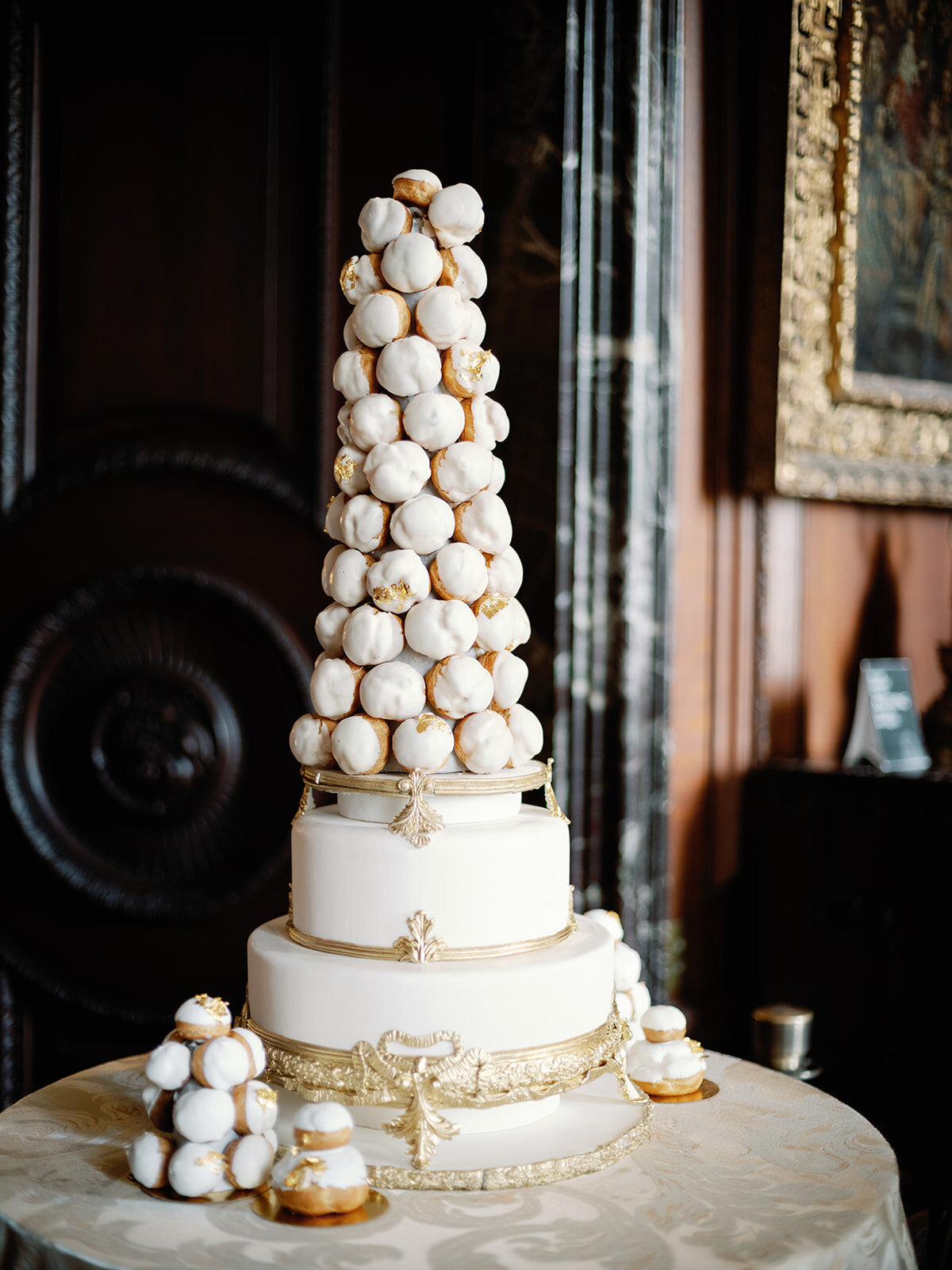 Lavish wedding cake for wedding reception in Washington DC