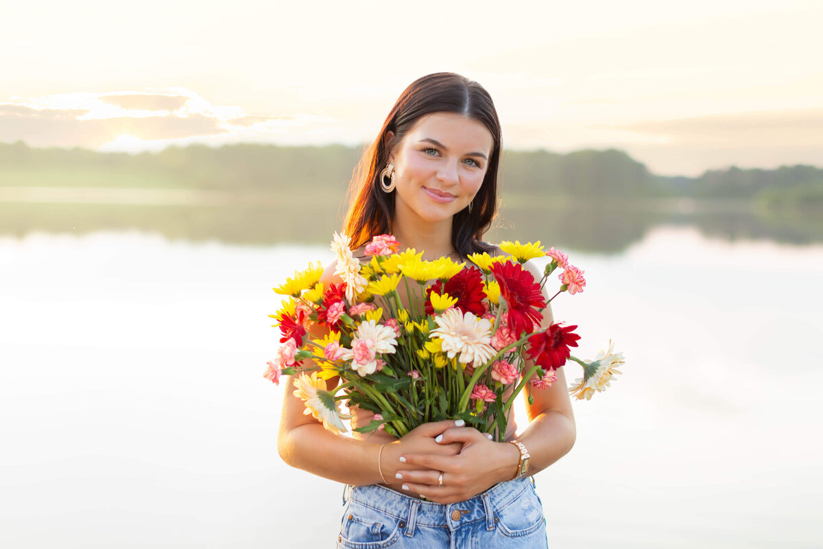 Sunset Senior Session at the lake-65