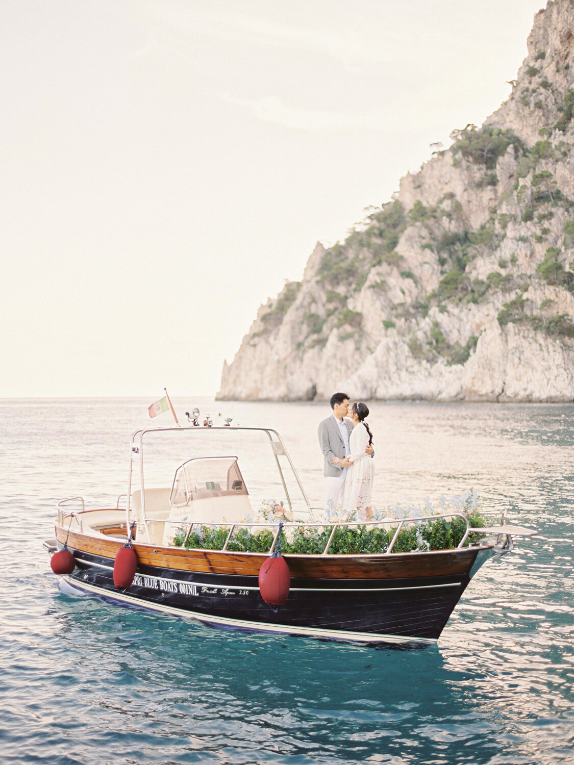 Sunset boat tour in Capri