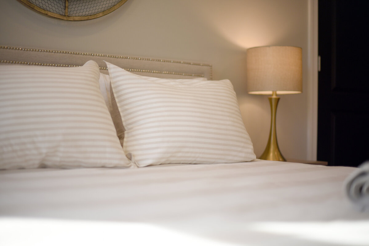 Bright and inviting staged bedroom showcasing functional design for quick home sale