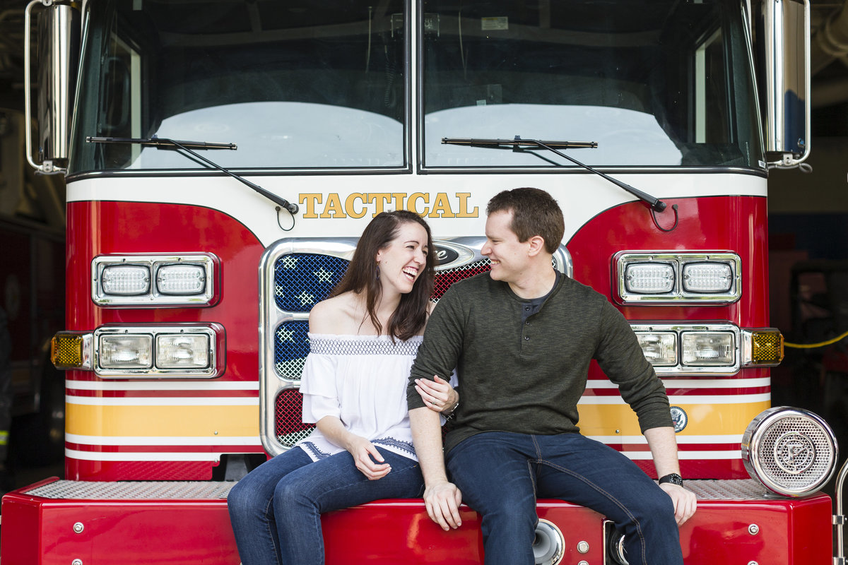 Fireman Engagement Session | Erika Brown Photography-1