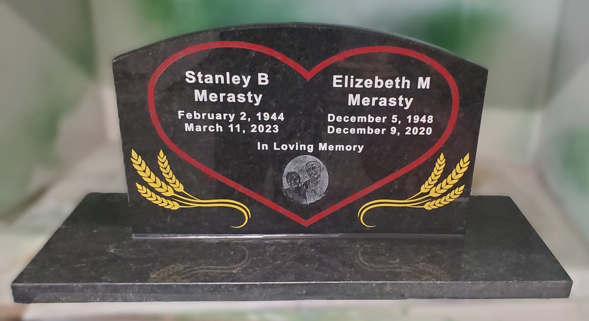 married couples tombstone design alberta canada