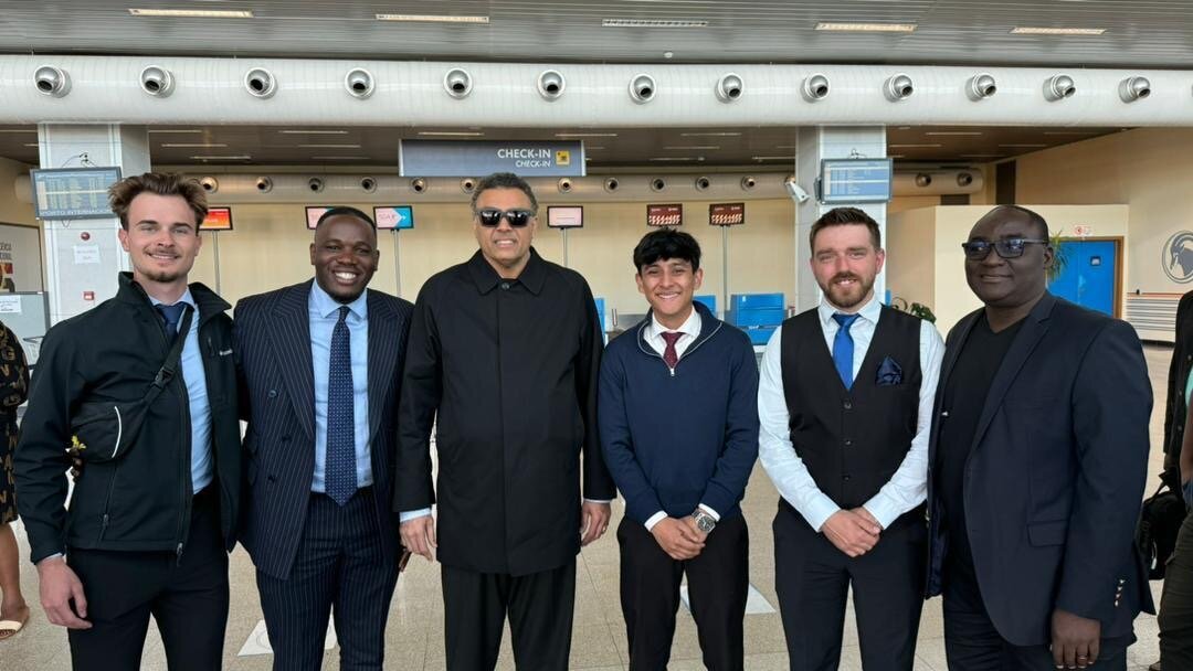 Ev. Augustine Mpemba Jr. with Bishop Dag Heward Mills in Angola