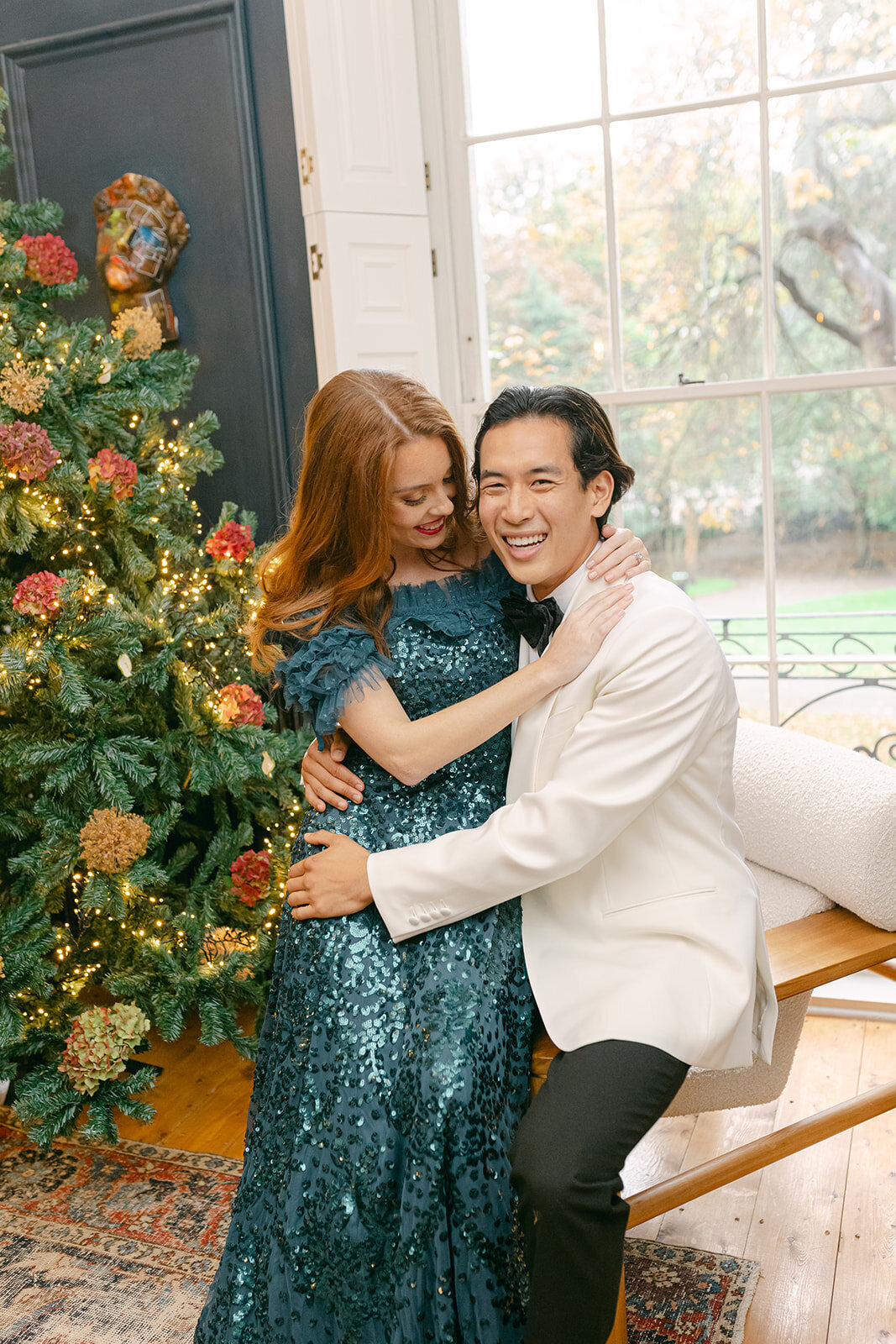 350 - Christmas Elopement Photo Shoot - Tall House On The Square -  Maila Enea Events  - Joana Senkute Photography - London