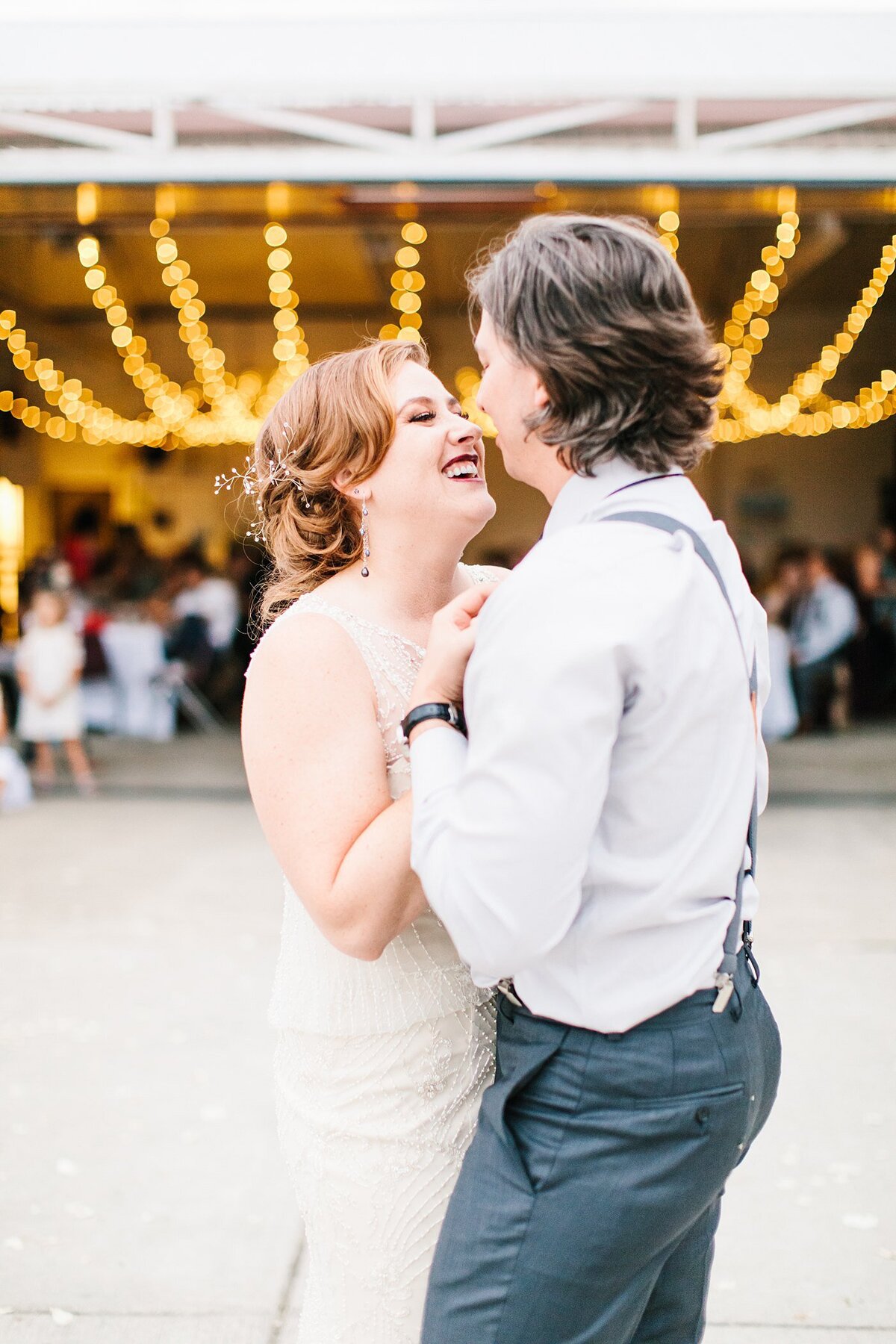A Pilot's Wedding in an Airplane Hangar Portland OR-1039