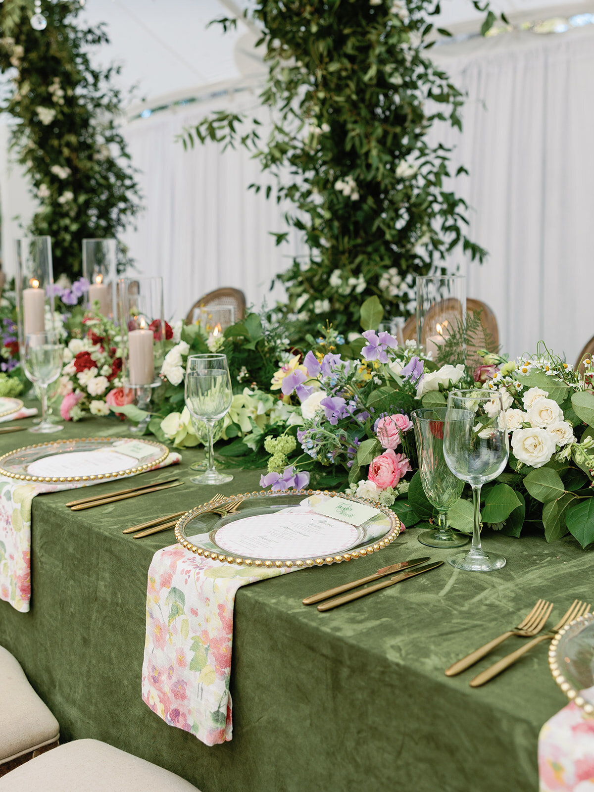 High-end wedding design installations in Florida