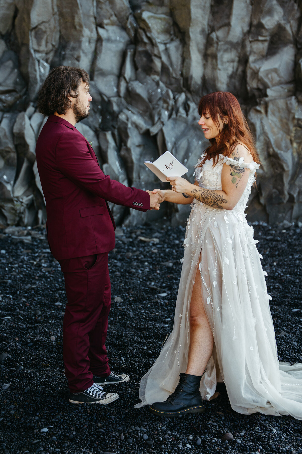 REYNISFJARA Iceland Elopement -21