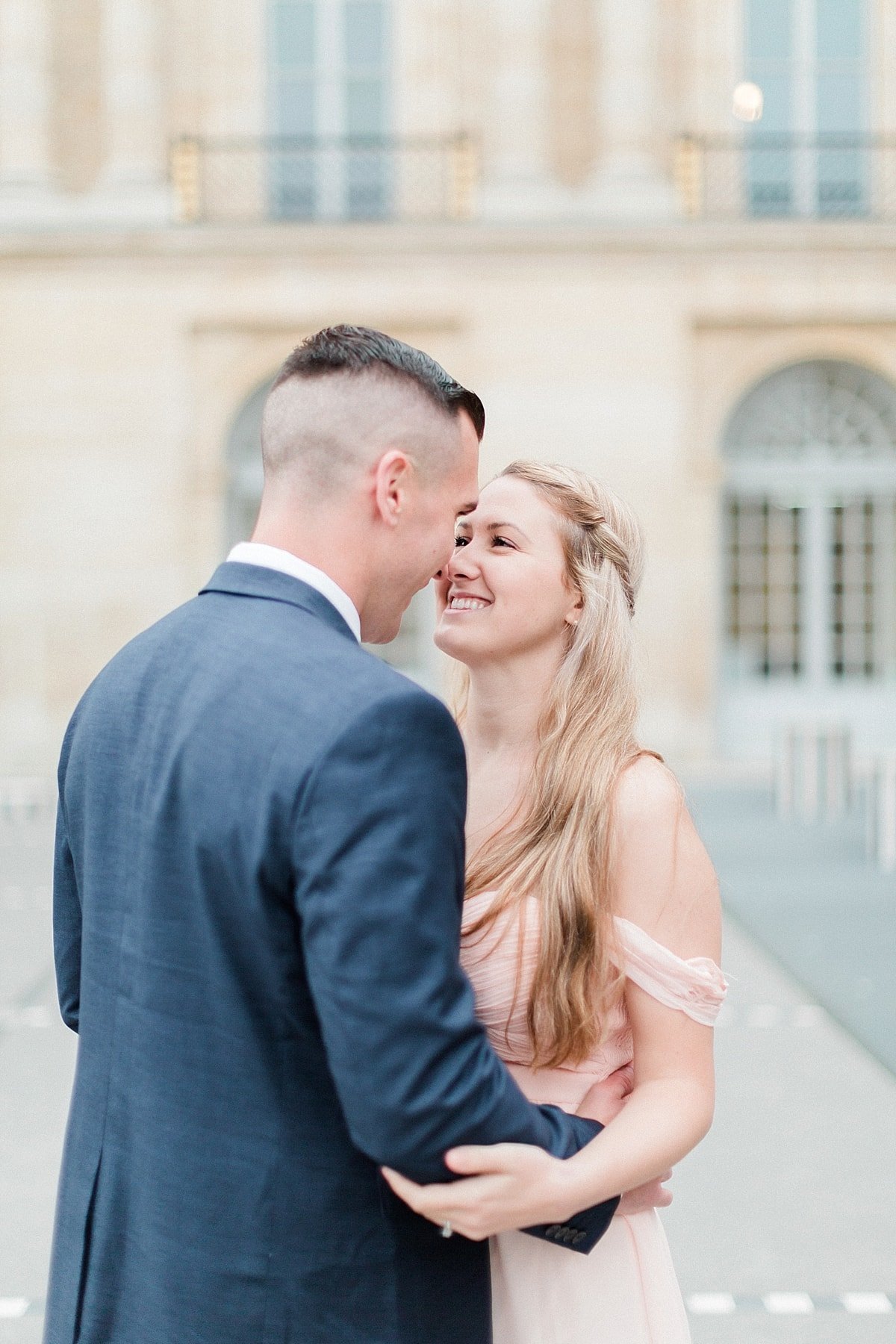 Paris, France anniversary session photographed at Palais Royal by France Destination Wedding Photographer, Alicia Yarrish Photography