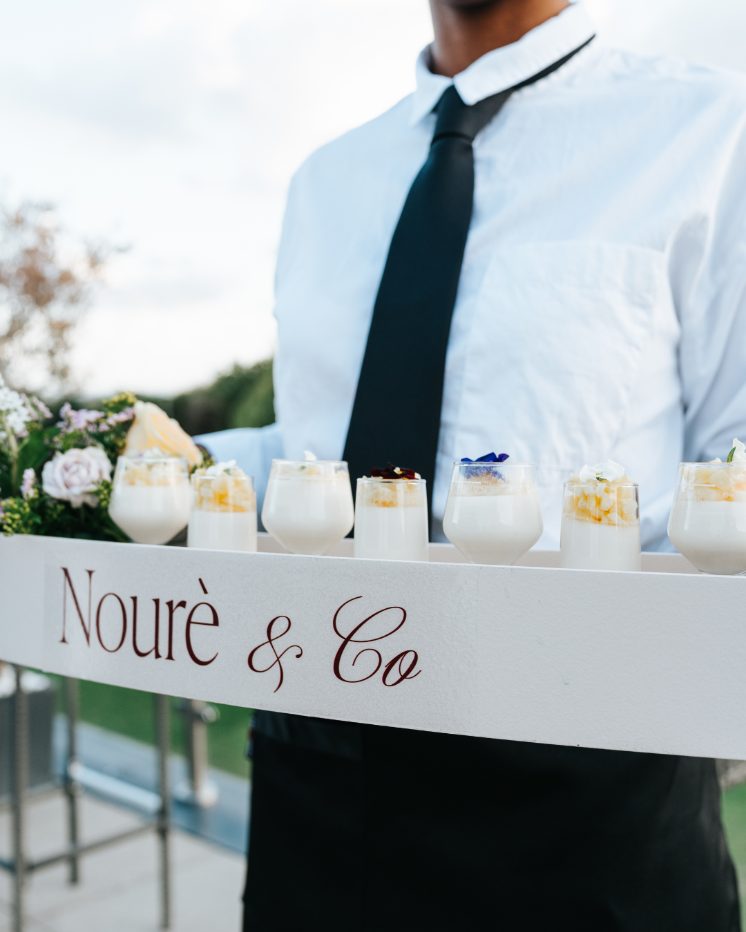 Event food styling and catering setup in London by Nouré & Co