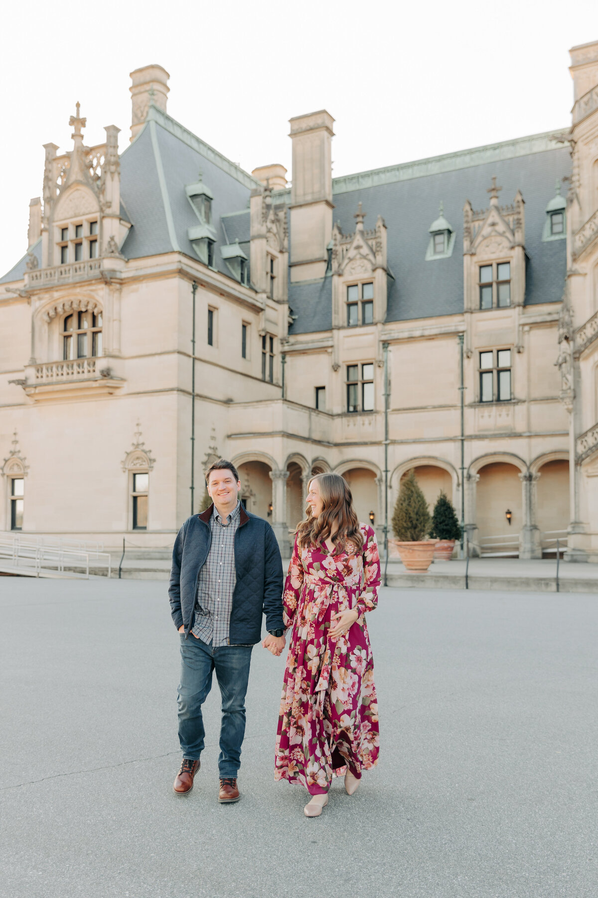 Biltmore Estate Maternity photo session photographed by Asheville Maternity and Newborn Photographer Rachel Marie Photography