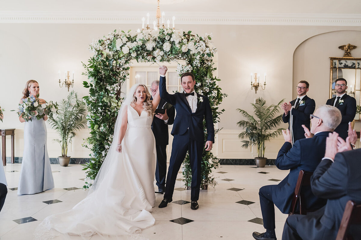 A TIMELESS ROMANTIC CLASSIC DUSTY BLUE BLACK TIE LOVETT HALL LUXURY WEDDING AT GREENFIELD VILLAGE IN DEARBORN MICHIGAN BY KARI DAWSON