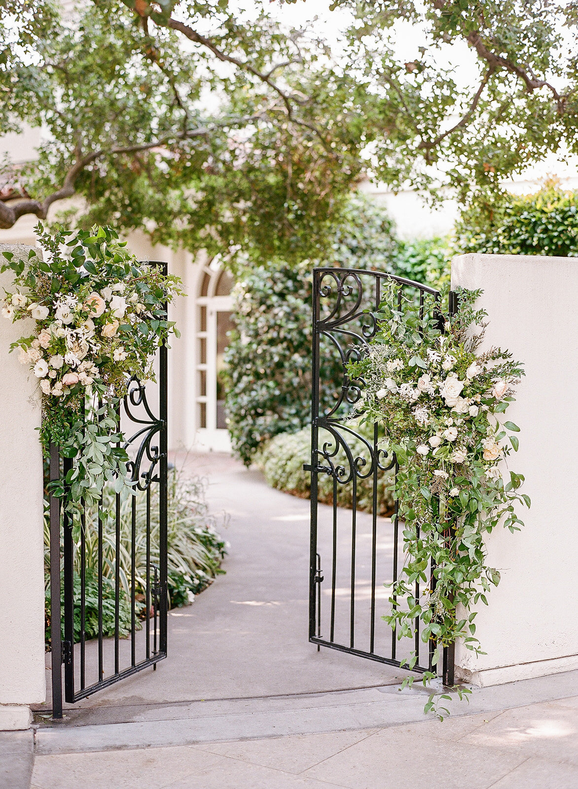 Menlo Circus Club Tented Wedding Floral Gate