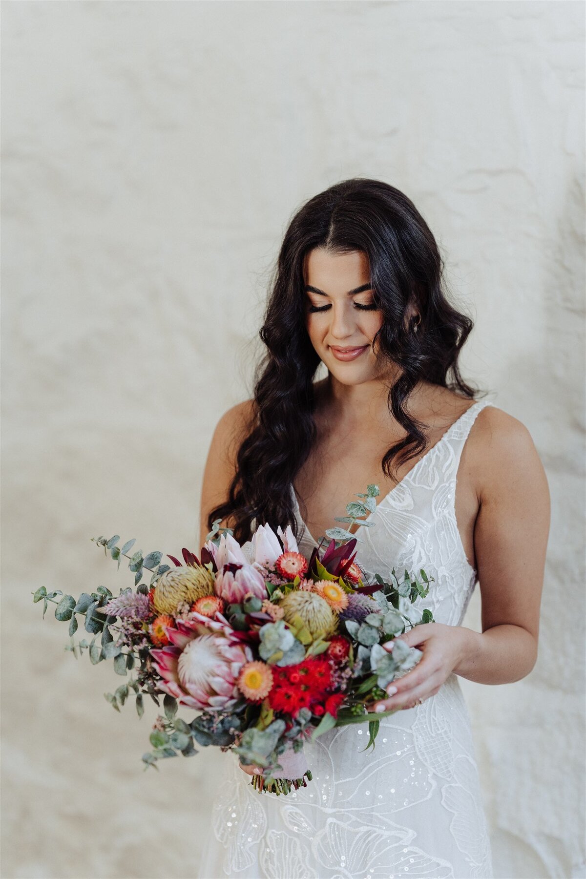 Native Australian wedding bouquet