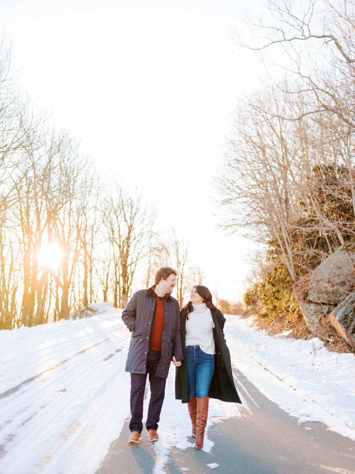 Jamie & Will Blowing Rock NC Winter Engagement Session_0758
