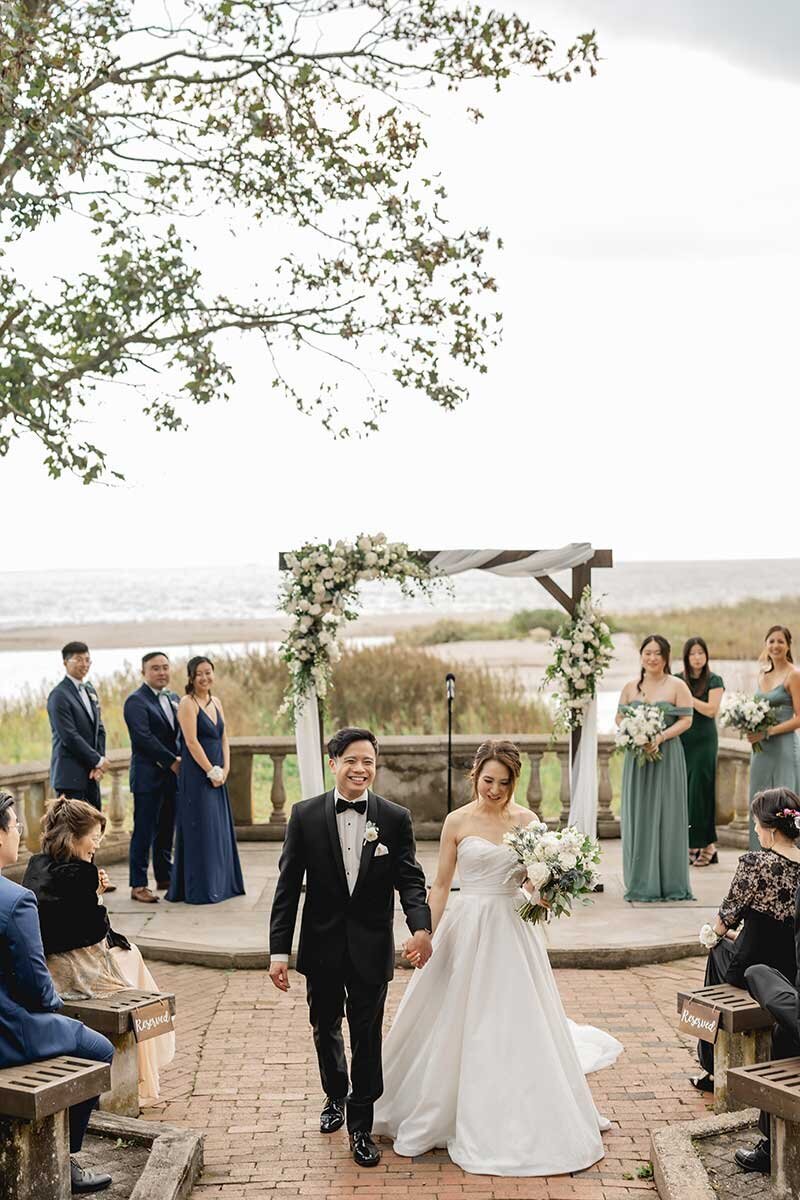 Eolia Mansion Wedding at Harkness State Park on Water