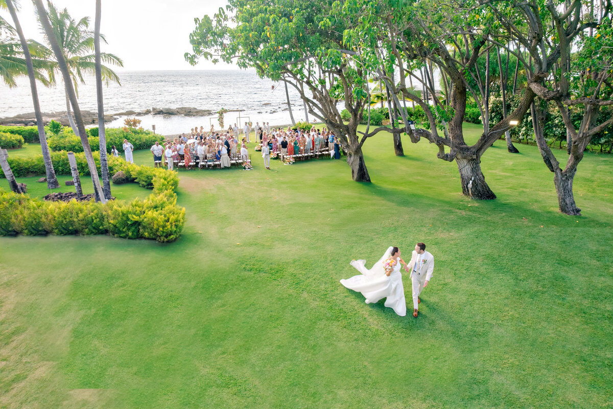 Hawaii wedding at sunset on the beach