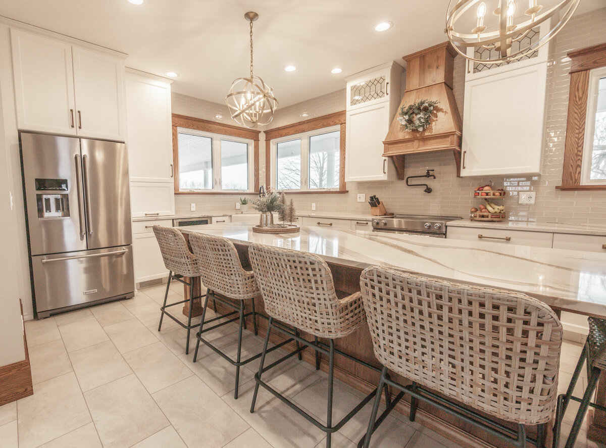 light and airy kitchen interior design