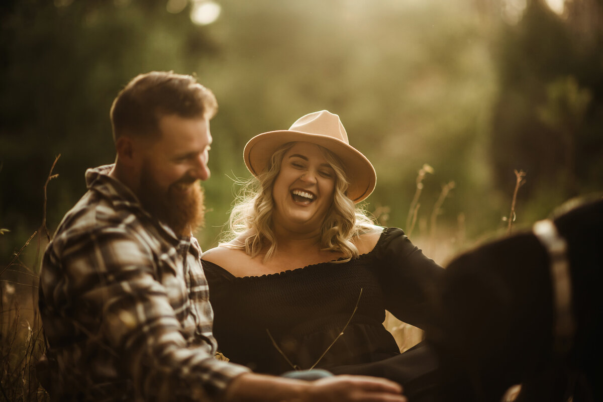 dog engagement session