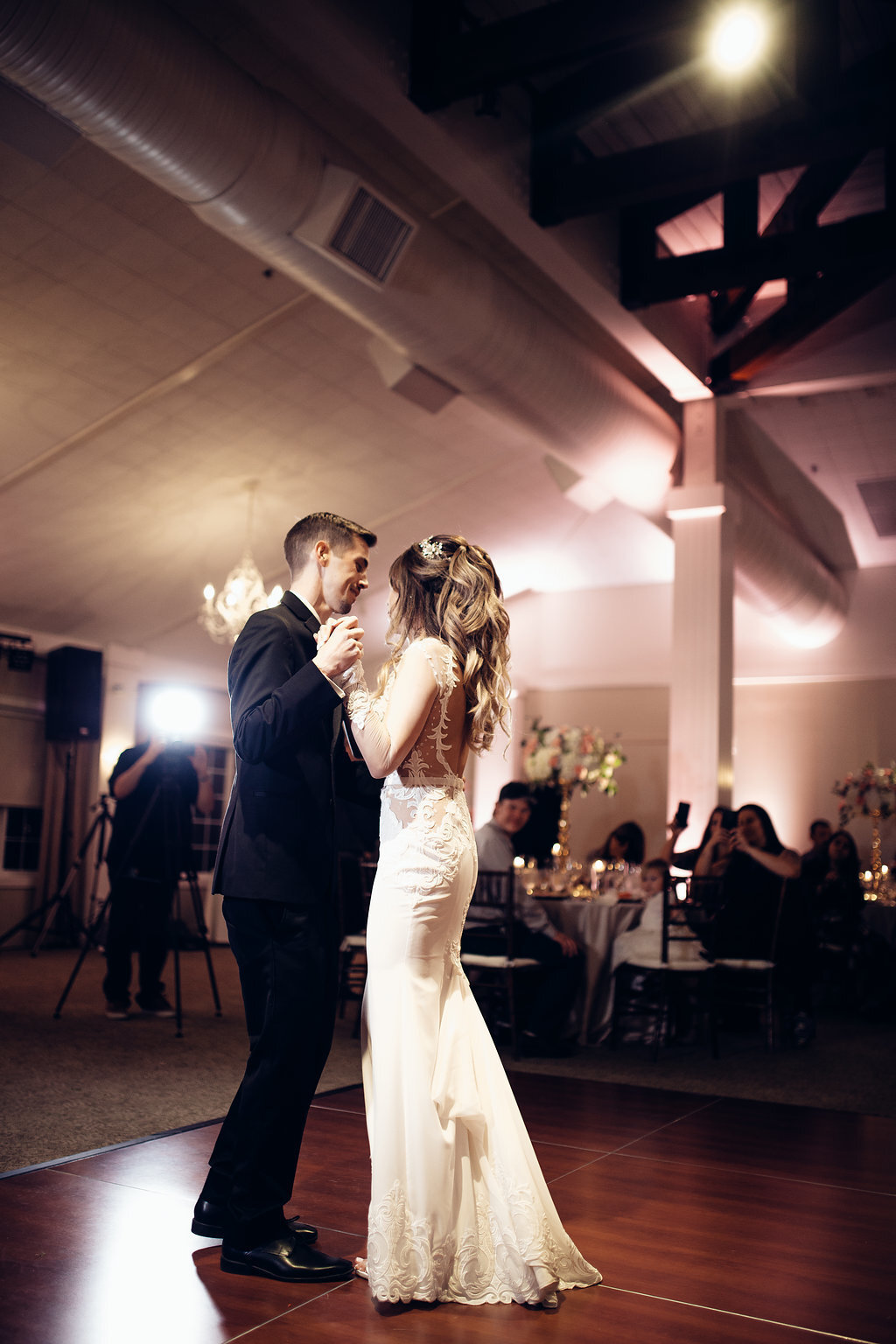 Wedding Photograph Of Bride And Groom Dancing Los Angeles