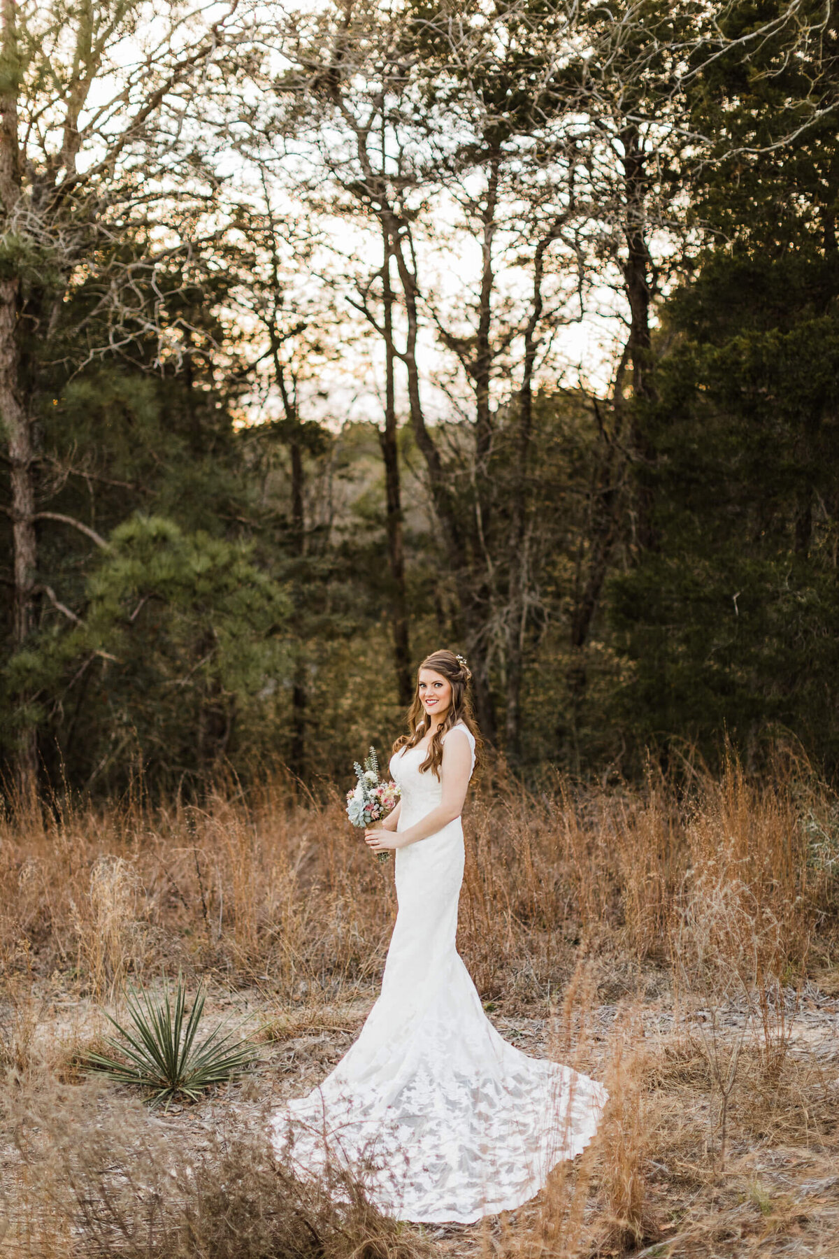 Outdoor bridal session in Austin, TX