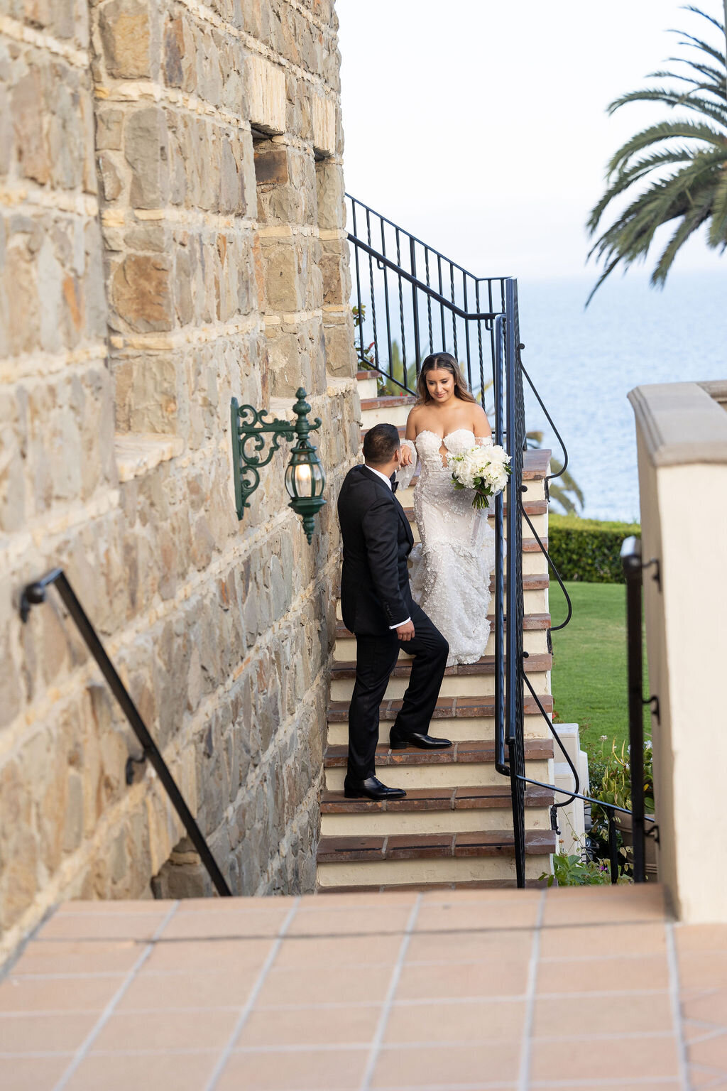 Couple walking at Bel Air Bay Club