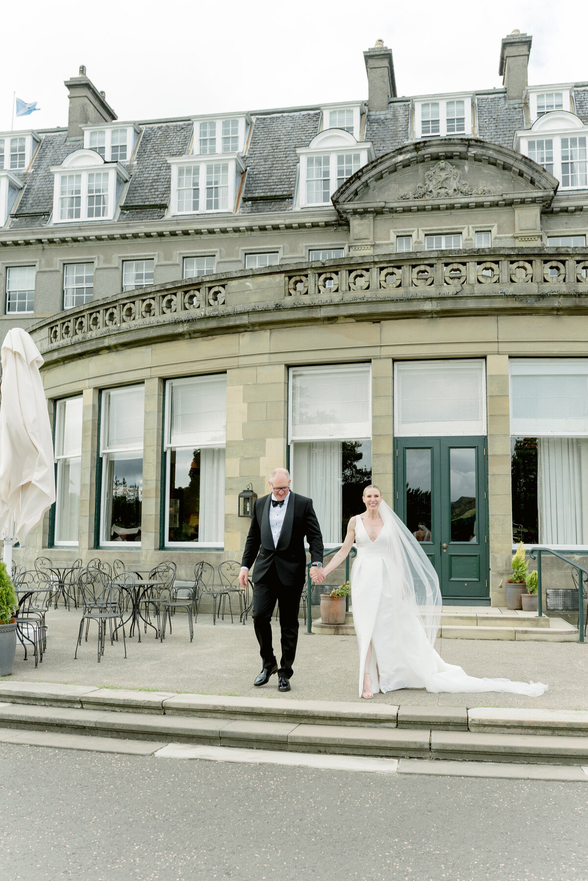 Fine art wedding photography in the grounds of Gleneagles Hotel. Image by luxury wedding photographer Scotland, Jill Cherry Porter.