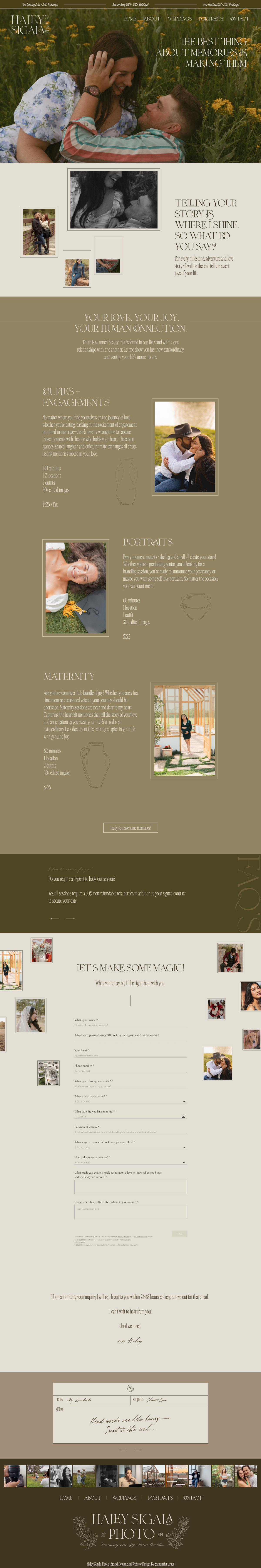 Portrait Investment Page