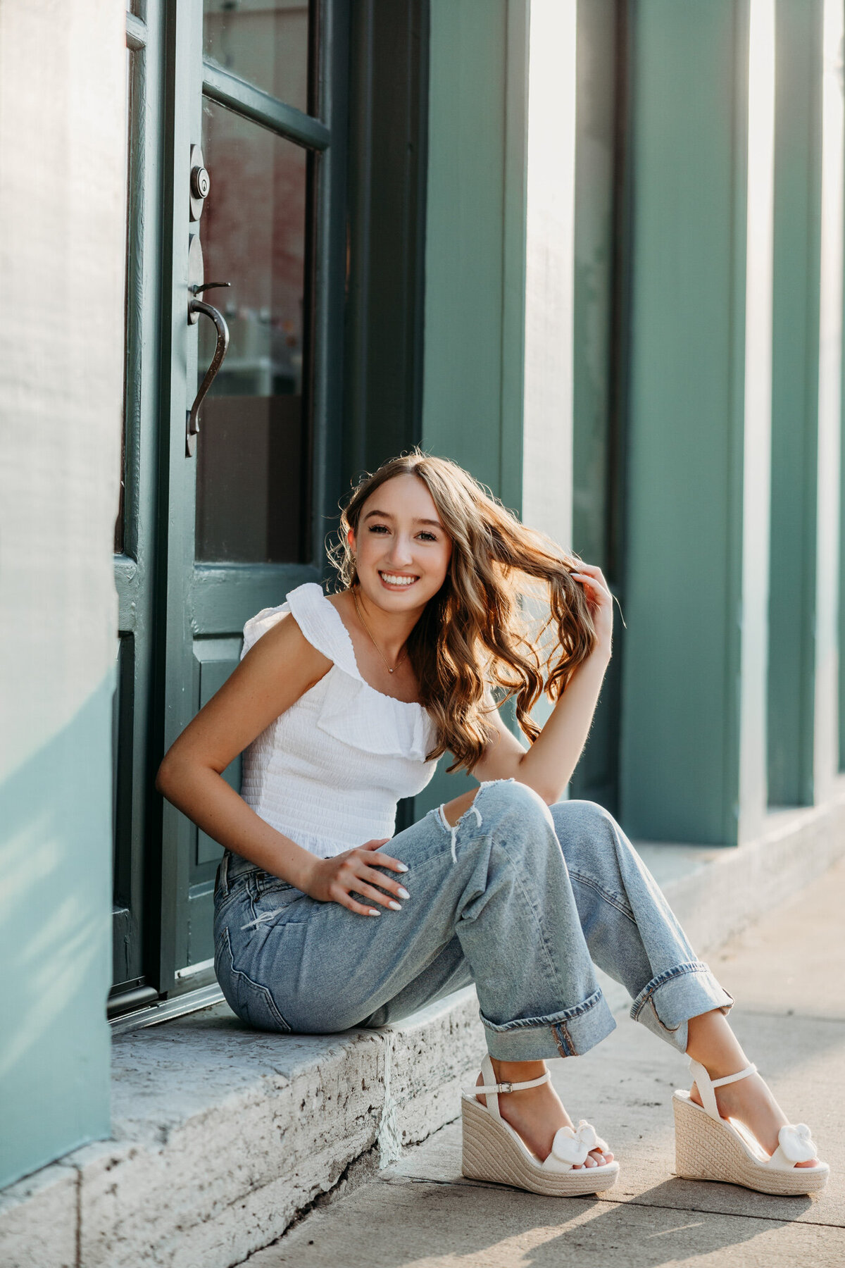downtown senior session