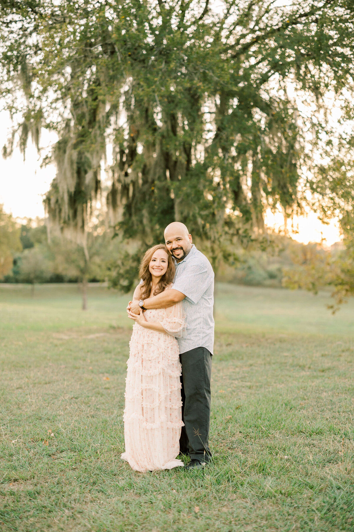 two parents embracing