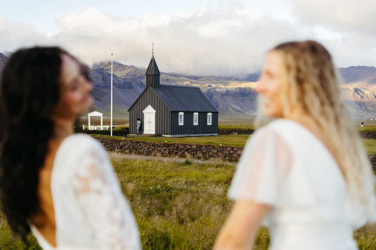 Black Church Iceland Elopement 