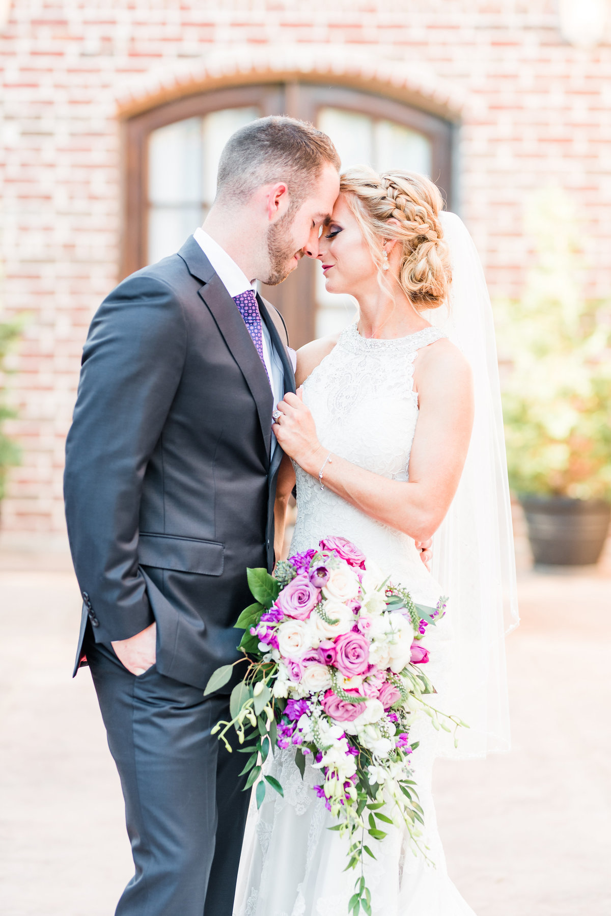 La Cour Venue Bride Groom Courtyard