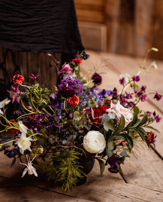 Main table flowers