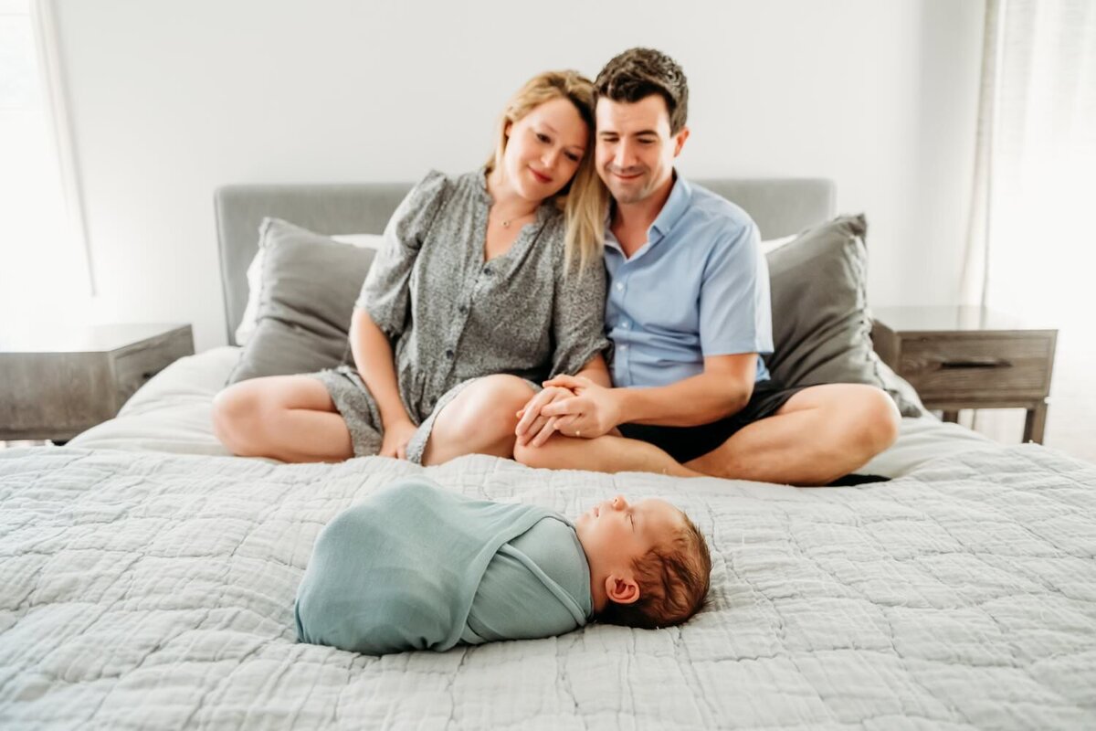 new-baby-on-bed