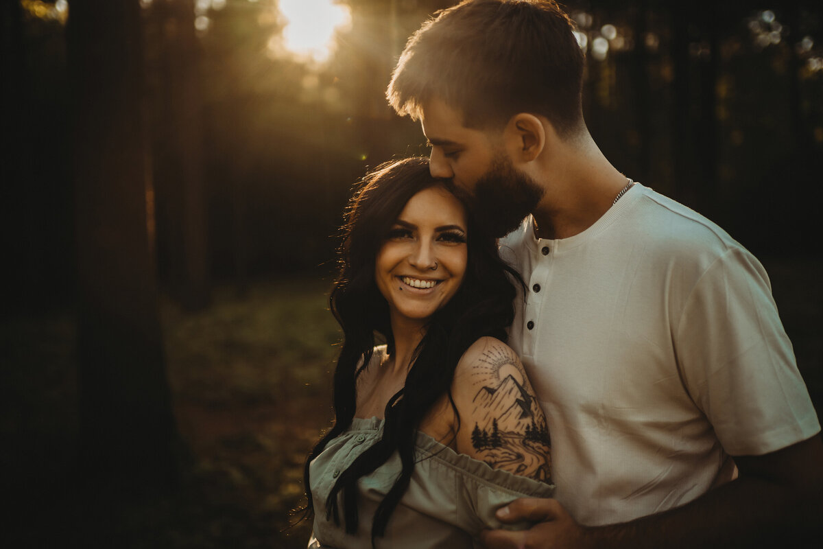 pine tree engagement session