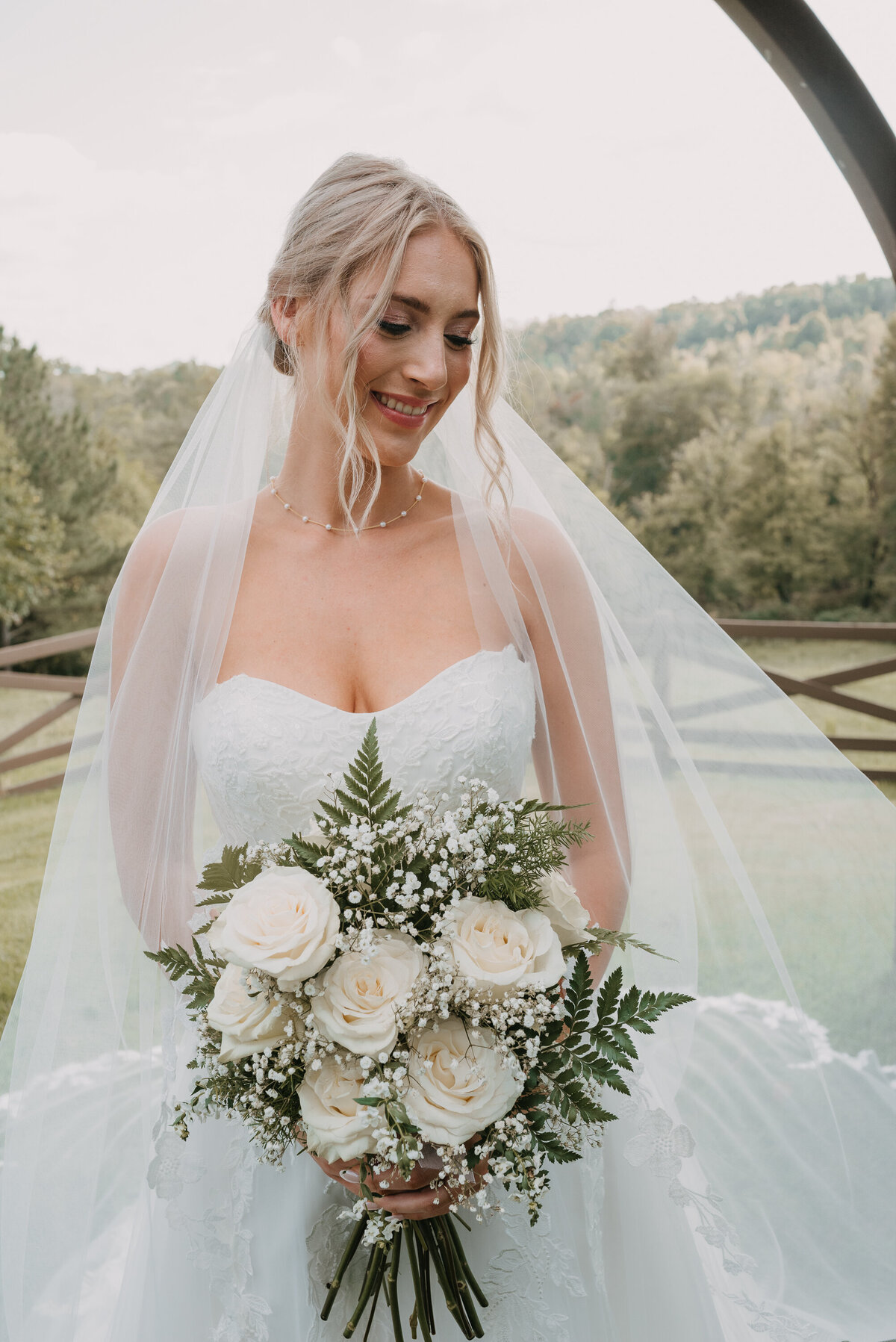 bride on wedding day