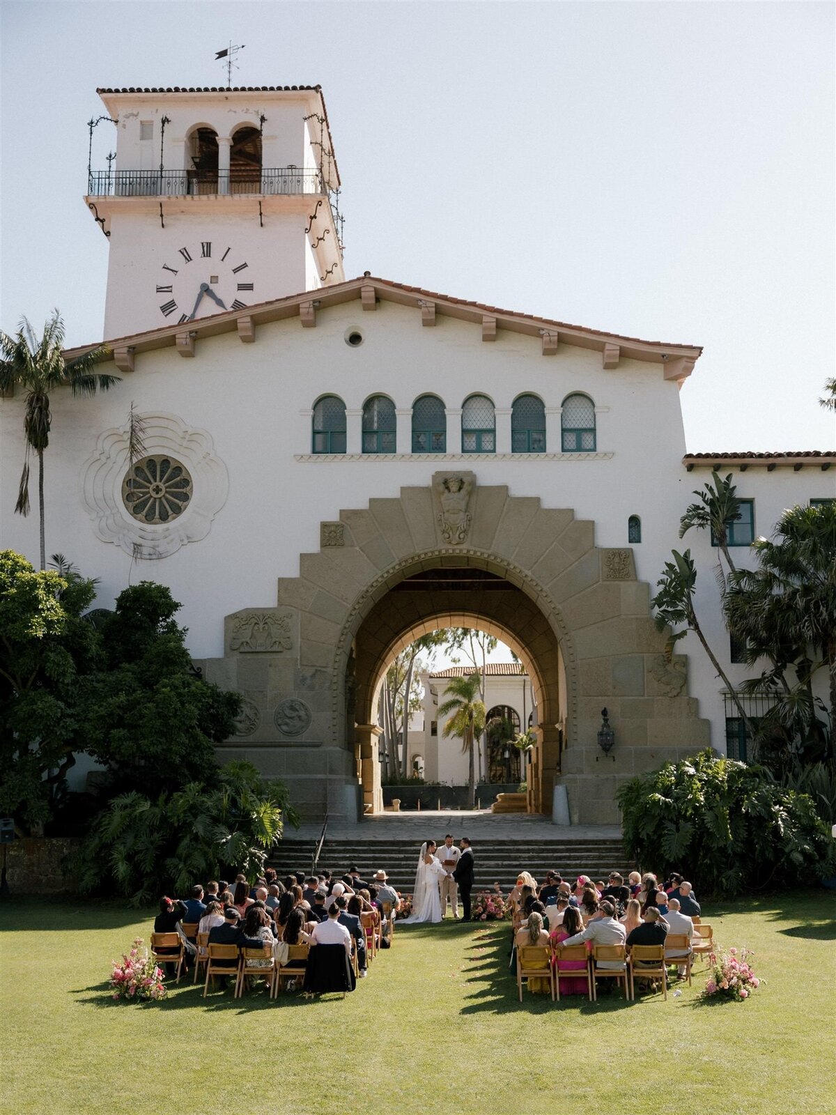 Santa Barbara Courthouse wedding ceremony - 48