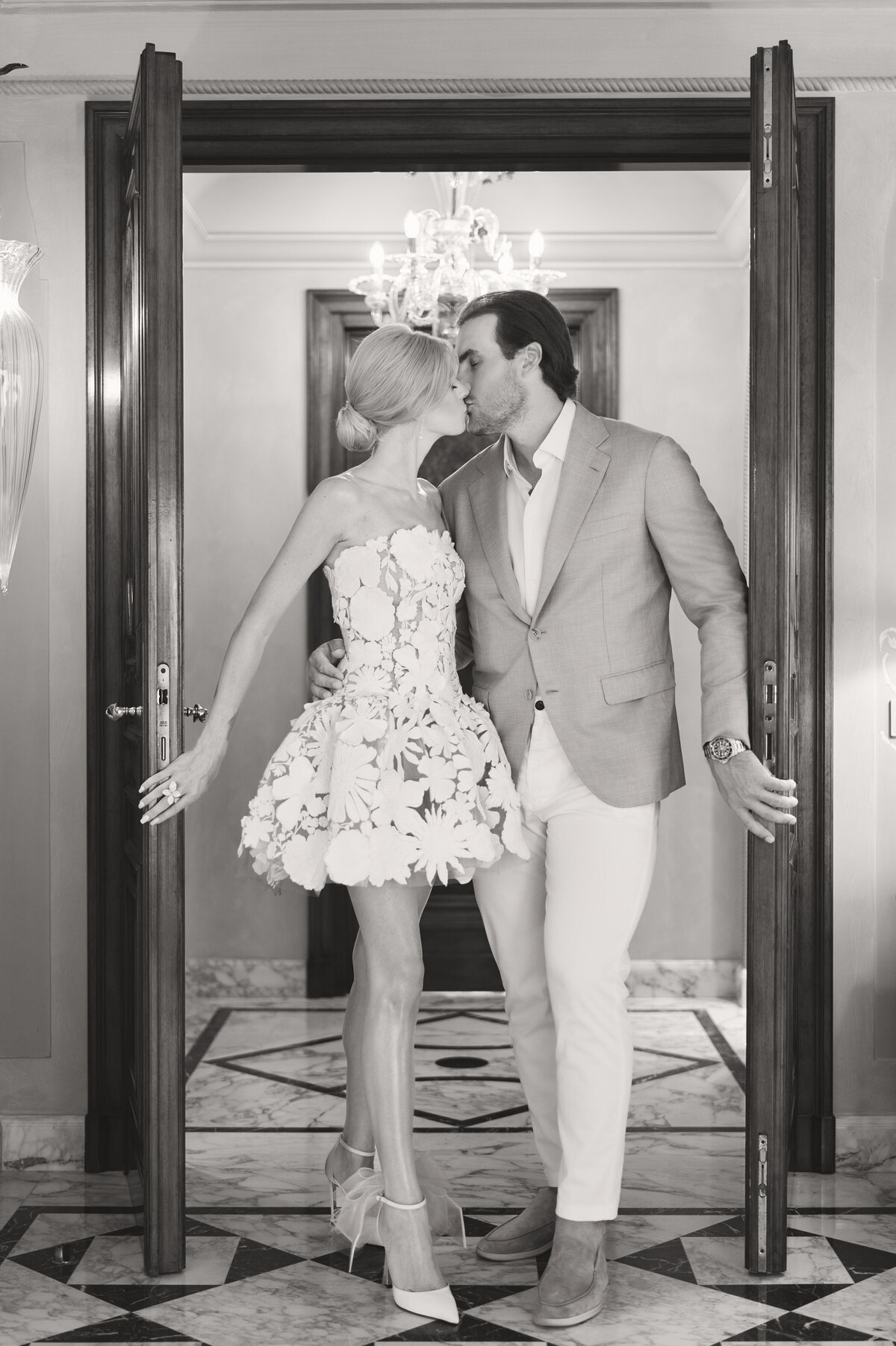 Ryan Pulock adn wife Danielle before their wedding in Venice