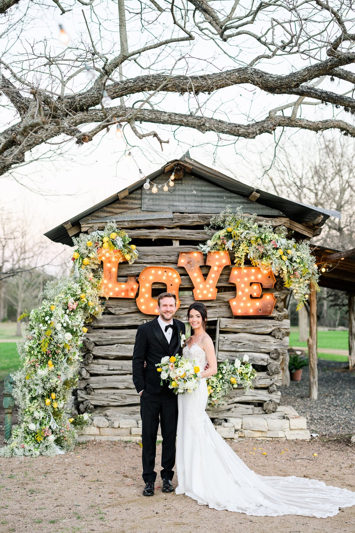 Buttercup Yellow Wedding at Pecan Springs Ranch in Austin Texas-89