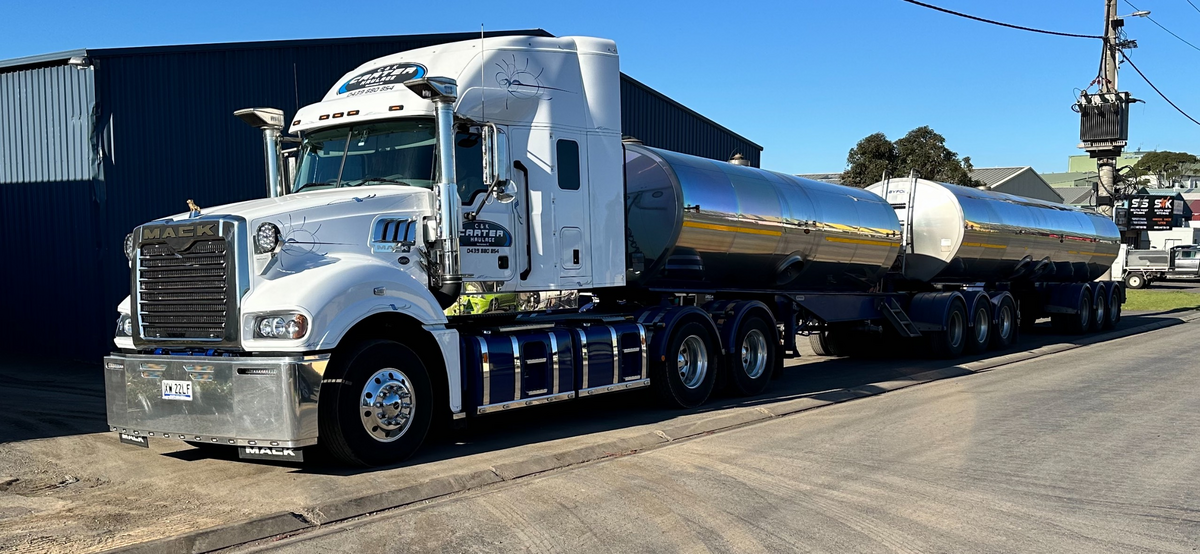 Truck loaded ready for haulage