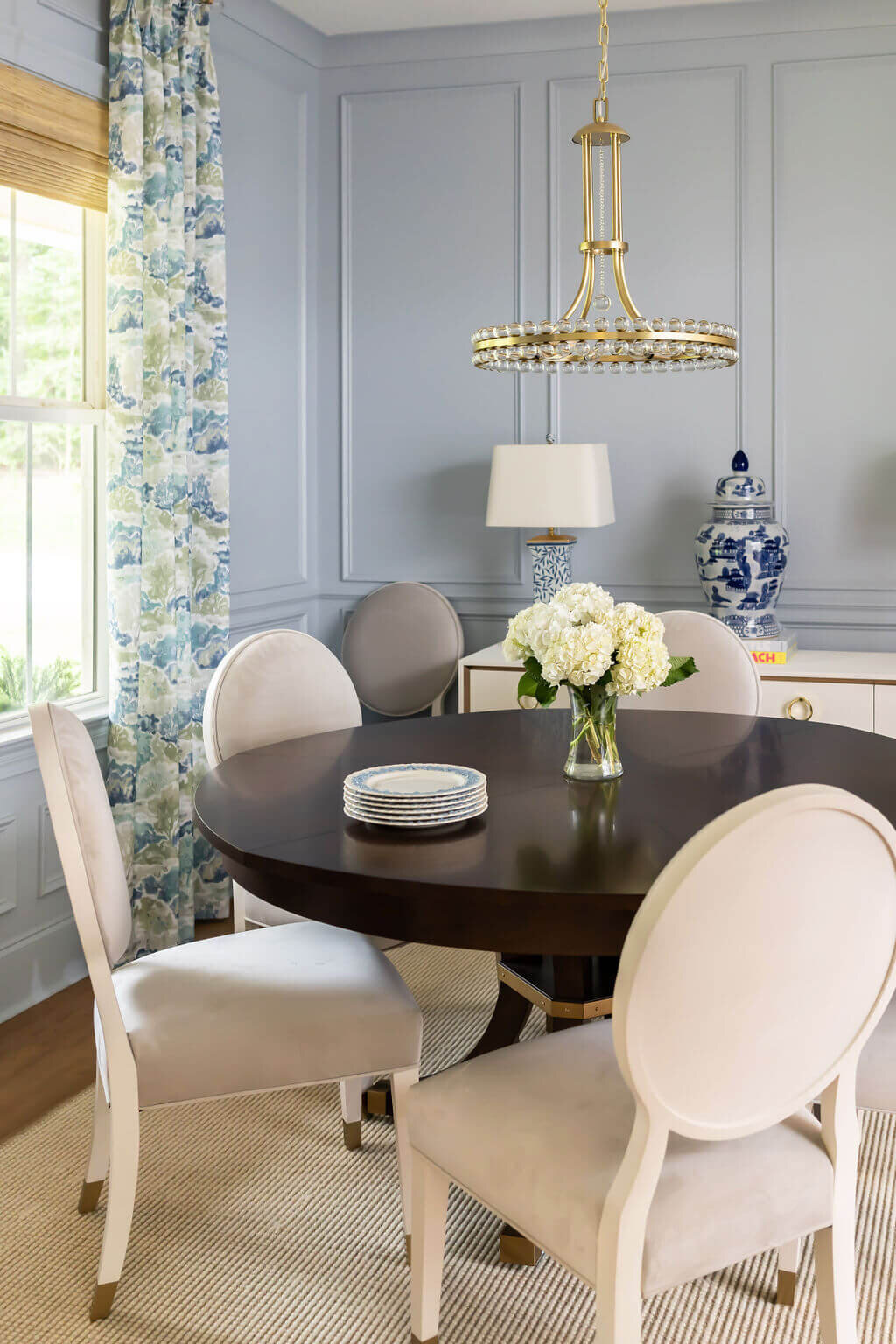 sweet southern home gracies space dining room table with chandelier
