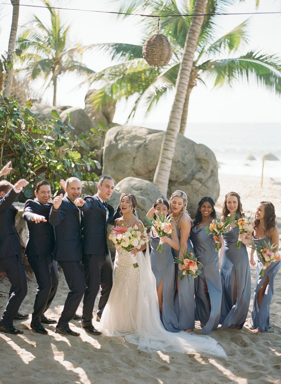 Bridal Party at Cabo wedding