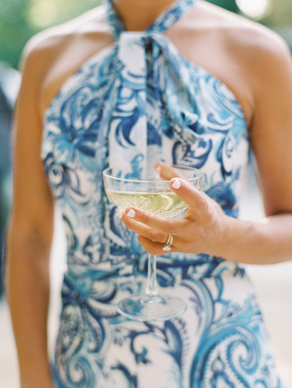 The photo was taken at The Hamptons, New York, waterfront estate tented wedding by photographer Bonnie Sen