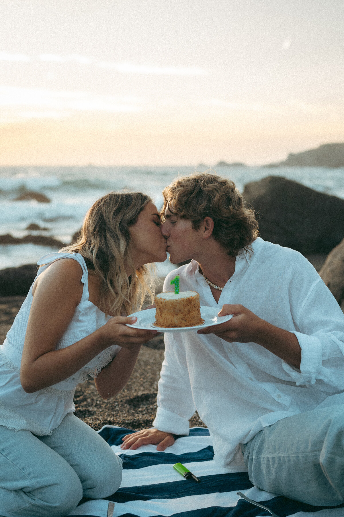 Whimsical Engagement Couples Photoshoot - Sonoma Coast, California