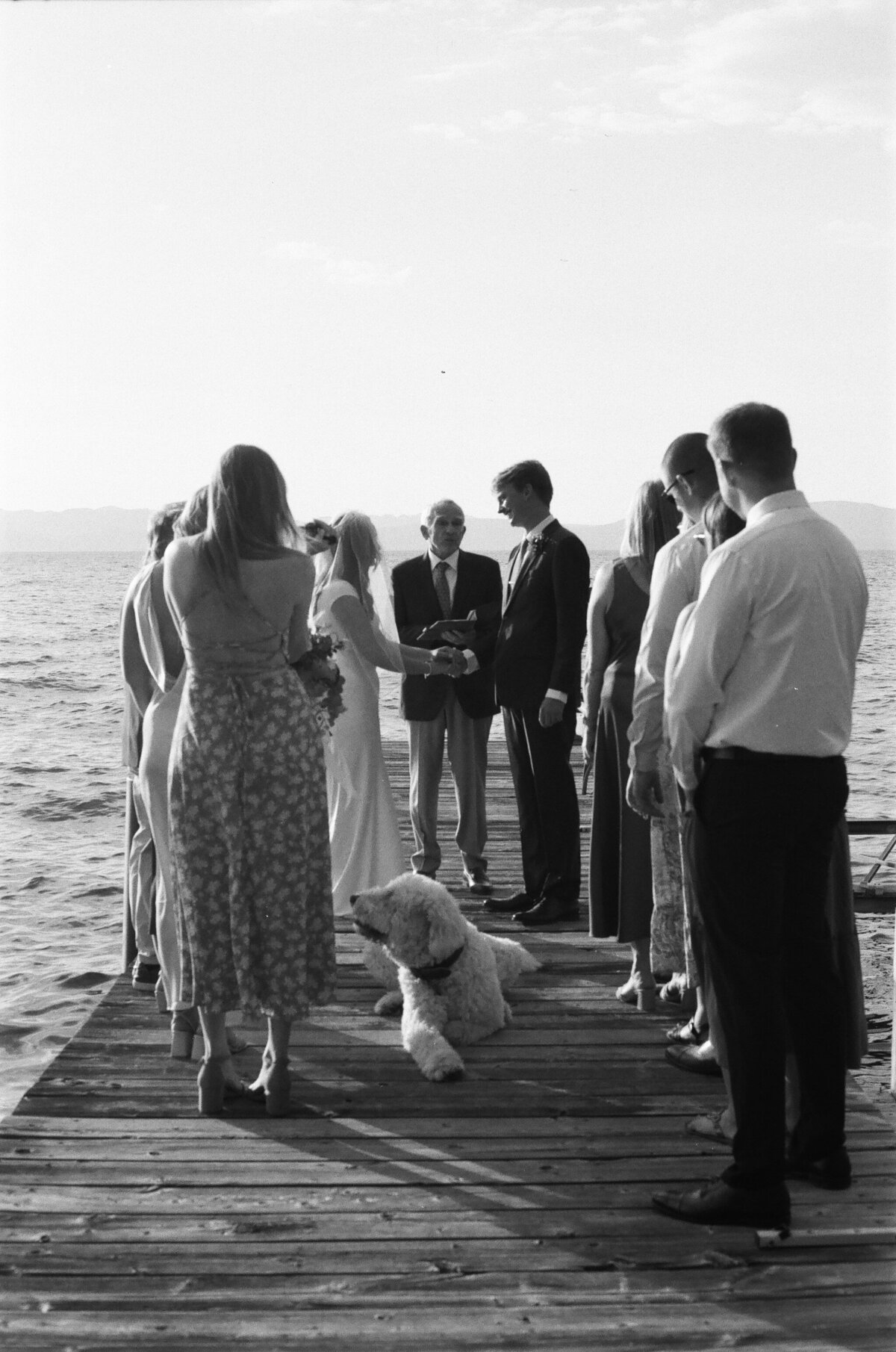 Josh & Jane Lake Tahoe Elopement Glenbrook Nevada Black & White Film _ Katherine Krakowski Photography 3