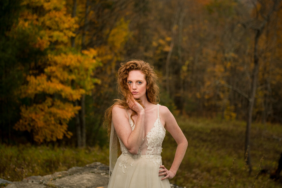 red haired bride