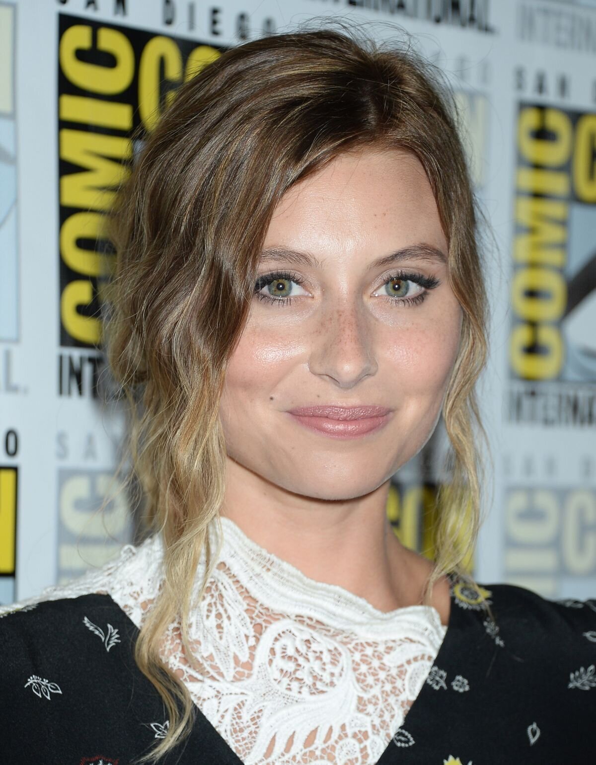 Aly Michalka in natural makeup at ComicCon